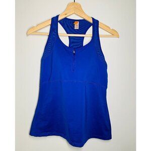 Lucy Blue  Racerback Tank Top Size S